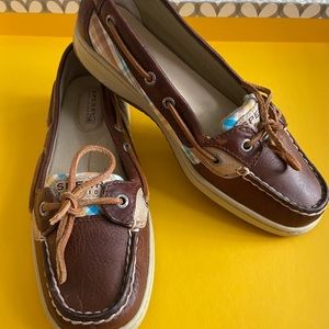 Sperry Top-Sider Angelfish Women’s S7, Brown/Plaid